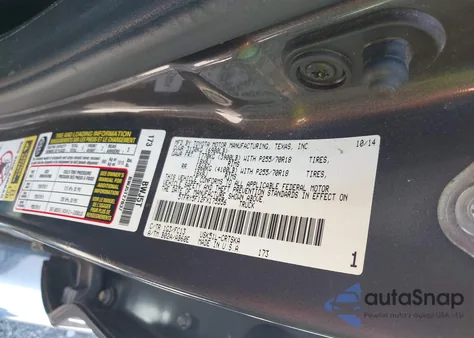 2015 Toyota Tundra Sr5 5.7L V8 из США, поврежденный, VIN 5TFRY5F12FX175556